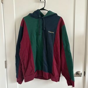 Supreme Color Block Hoodie